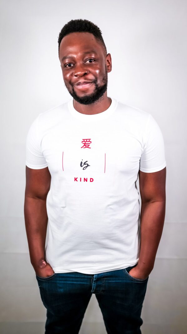 Men’s Classic Love is Kind White Tshirt - Image 3