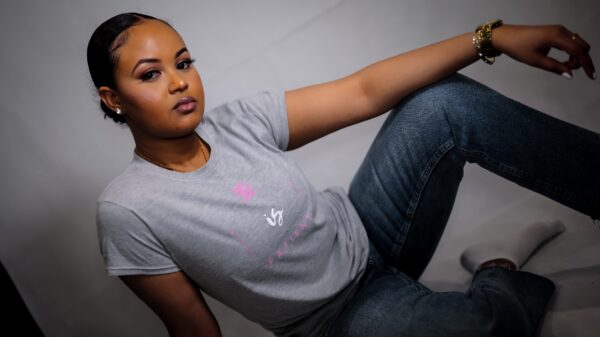 Women's Classic 'fitted' Love is Patient/Kind - Grey Tshirt - Image 2